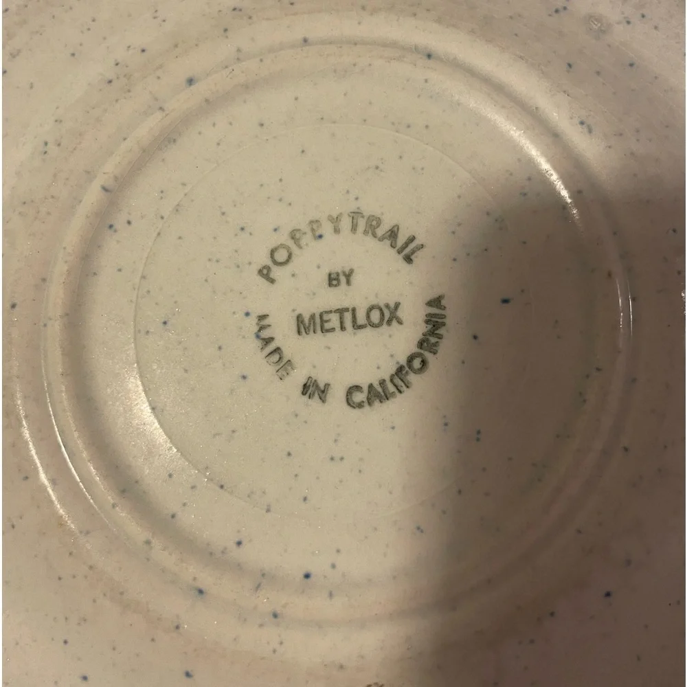 Vintage Metlox Poppytrail Plate - Picture 2 of 2